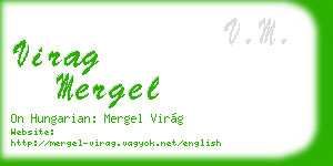 virag mergel business card